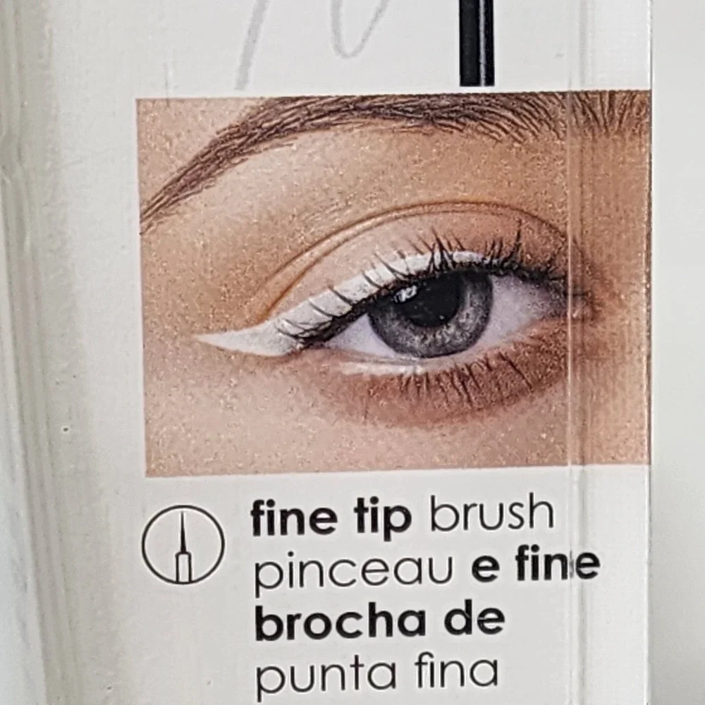 L.A. COLORS Liquid Eyeliner Matte White C62107 ~ Fine Tip Brush ~ New